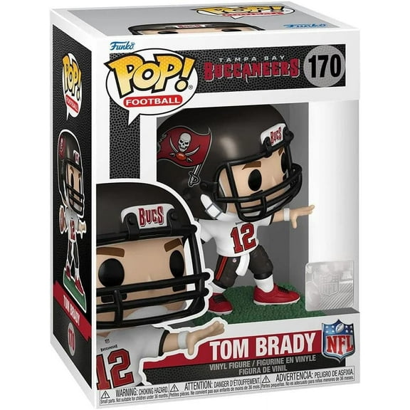 Funko Pop Sports: Tampa Bay Buccaneers Tom Brady #170 (Away Uniform) Vinyl Figure
