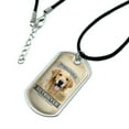 thumbnail image 2 of The Reliable Retriever Certified Sidekick Pure Gold Military Dog Tag Pendant Necklace with Cord, 2 of 5