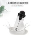thumbnail image 2 of Milk Frother Electric Foamer Coffee Foam Maker Milk Shake Mixer Battery Milk Frother Jug Cup,1*Milk frother,black & transparent, 2 of 9