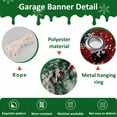 thumbnail image 6 of Fsddascl 7 x 8 Ft Christmas Garage Door Cover, Red Plaid Snowman Christmas Large Garage Door Banner, Xmas Tree Rustic Snowflake Hanging Garage Mural Background for Indoor Outdoor Xmas Party Supplies, 6 of 9