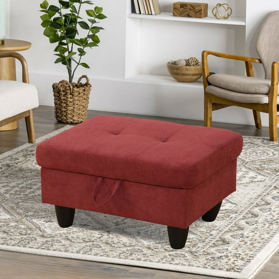 Upholstered Storage Ottoman