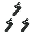 thumbnail image 1 of braveheart Hommes Polyester Cravate Solide Mode Cravate avec Noeud Assorti Complet Unisexe Pull Corde Cravate pour Robe de Soirée Mariée Noir 3Set, 1 of 6