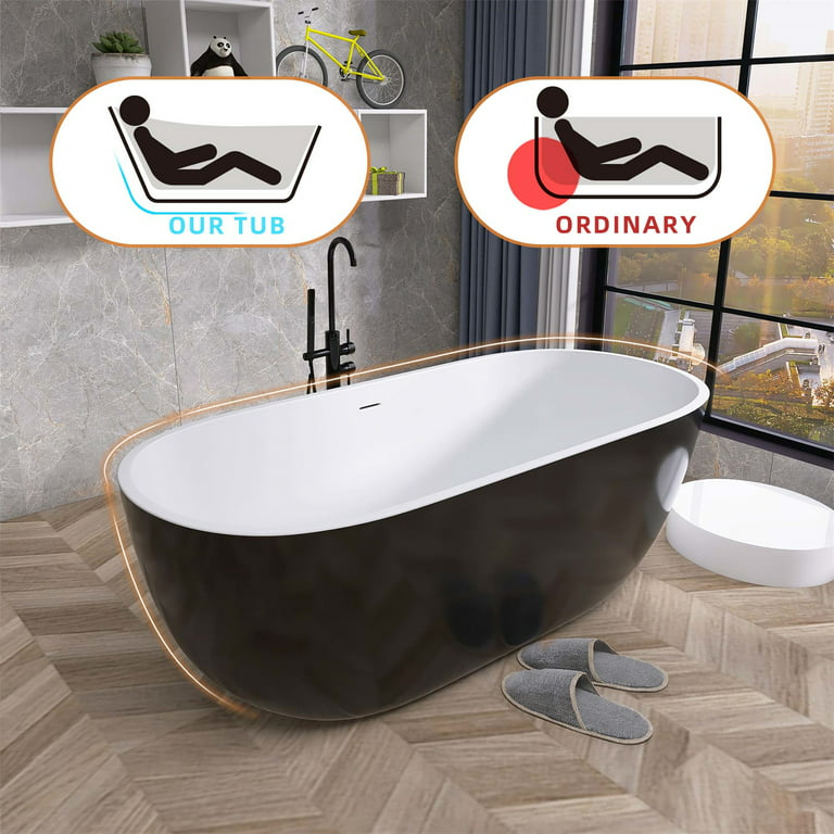 Oval Shaped Black And Gold Toilet