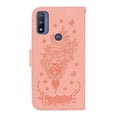 thumbnail image 4 of Wallet Case For Motorola Moto G Pure, Butterfly Embossed & Cute Flower Patterned PU Leather Magnetic Clasp Flip Stand Card Slots Kickstand with Hand Strap Shockproof Cover,
Pink, 4 of 12