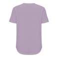 thumbnail image 5 of TODOZO T Shirts for Women Loose Fit Casual Lightweight Soft Basic Tees Summer Tops for Women 2025 Women's T Shirt Short Sleeve Formal Casual Shirt Summer Clothing Flowing Creases Front Round Neck, 5 of 5