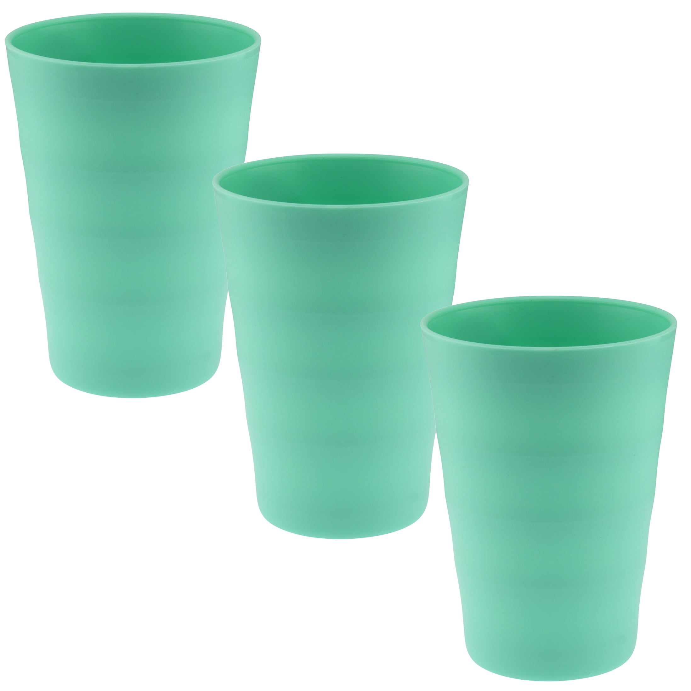 green plastic cups reusable