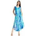thumbnail image 5 of Sakkas Starlight Caftan Tank Dress / Cover Up - Blue / Navy - One Size, 5 of 5