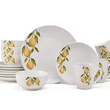 16-Piece Dinnerware Set, Service For 4, White
