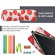 thumbnail image 5 of Fotbe Strawberries Estuche para Lápices de Cuero con Estampado, Estuche con Cremallera Resistente, Organizador Compacto y Elegante para Papelería, 5 of 7