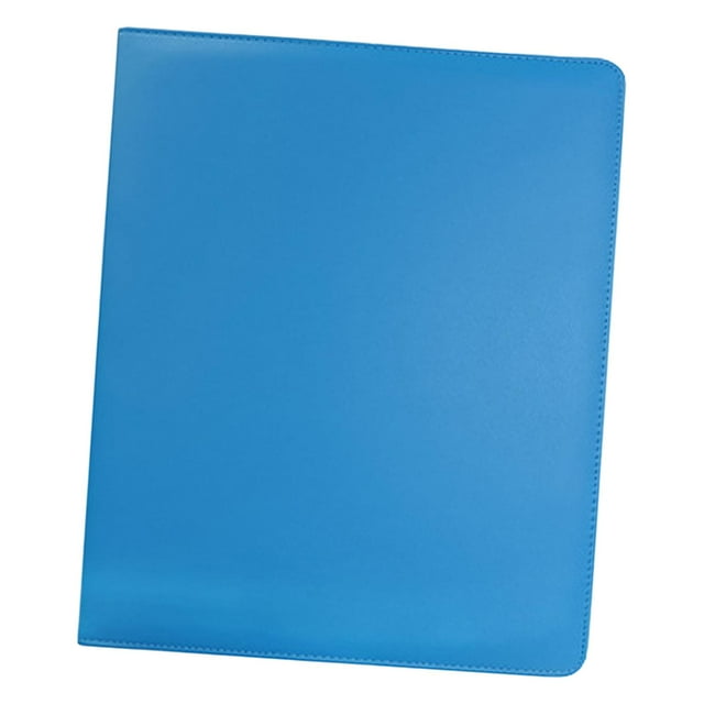 Carpeta para tarjetas fotográficas A5, fundas para carpetas de tarjetas, portátil, álbum portatarjetas, 4 páginas de tarjetas de bolsillo, cubierta de Azul