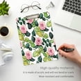 thumbnail image 5 of Wobogo Pink Rose Acrylic A4 Clipboards Gold Clip Stardard Size 9×12.5in Office Decorative for Students Workers, 5 of 10