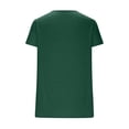 thumbnail image 6 of Oalirro Petal Short Sleeve Top for Women Summer Casual Crew Neck Shirts Solid Dressy Blouse Pleated Tunics, 6 of 9
