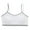 White, variant on Wxirdiow Little Bras for Toddlers Soft Lightly Padded Teen Bras for Girls Pull-On Wireless Training Bras for Teens Everyday Comfort White Size,8-12 Years