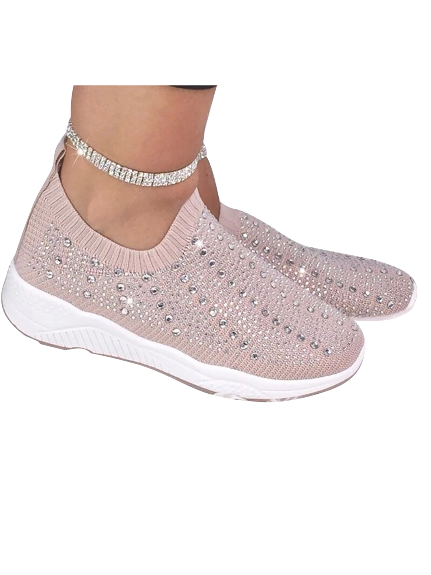 slip on knitted trainers