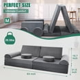 thumbnail image 3 of MOPHOTO 10PCS Modular Kids Sofa Couch Fold Out Couch Playhouse Play Set for Toddlers, Kids Couch Play Set, Creative Couch Kids Foam Play Couch Indoor, 3 of 8