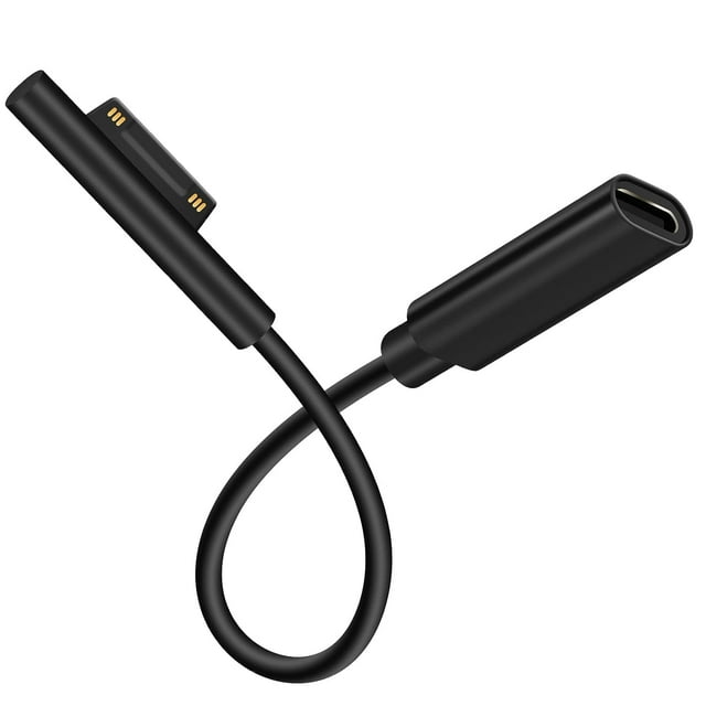 Microsoft Surface Connect vers USB-C PD Câble de Charge 15V Compatible pour Microsoft Surface Pro Series, Surface Book