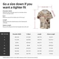 thumbnail image 5 of Kdxio Men'S Hawaiian Shirt For Men Short Sleeve Shirt Abstract Coffee Pattern With Letters Summer Casual Holiday Beach Button Down T-Shirts, 5 of 5