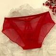 thumbnail image 2 of Ashirexll Ladies Underwear Panties, Underwear for Women, Lace Low Waist Seamless Mesh Transparent Hollow Triangle Panties, 2 of 4