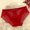 Red, variant on Low Rise Lace Underwear for Women, Seamless Mesh Triangle Panty with Transparent Hollow-Out Design in Comfortable Soft Fabric