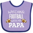 thumbnail image 3 of Inktastic Watching Football with My Papa Boys or Girls Baby Bib, 3 of 4