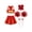 B Red, variant on Girls Cheer Leader Uniform Cheerleading Outfit Crop Top Pleated Skirt Set Halloween Costume A Red 10
