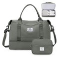 thumbnail image 1 of Bolsa de fin de semana SYCNB para mujer con compartimento para zapatos y neceser, 1 of 9