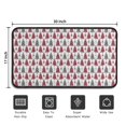 thumbnail image 5 of Red and Gray Christmas Tree Pattern Door Rugs,Washable Non Slip Door Mats Indoor,Decorative Door Mats,Entry Mat Indoor for Entrance,Bedroom,Kitchen,Bathroom,30"x17", 5 of 6