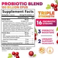 thumbnail image 3 of Probiotics for Women - Probiotic Blend 100 Billion CFU Per Serving - Women's Probiotic for Targeted Vaginal & Digestive Health Support - 16 Strains, Cranberry, Prebiotics - Bottled USA - 60 Capsules, 3 of 10