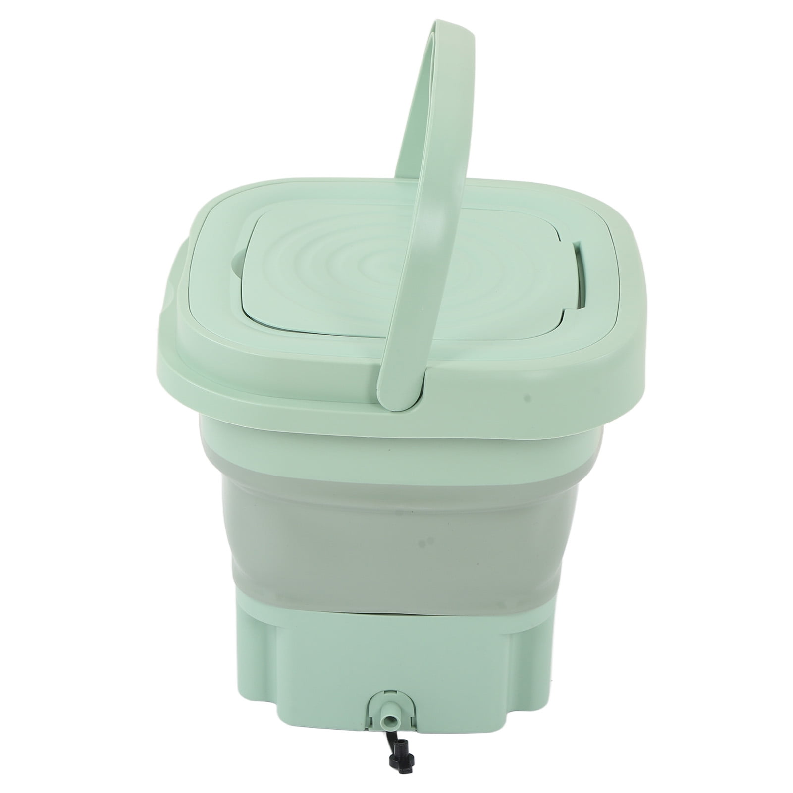 Yajisi Portable Foldable Washing Machine 8L Large Capacity Low Noise Mini Small Washer for Home Apartment Travel 100-240V Mint Green 12.2 x 12.2 x 8.6 inches / 31 x 31 x 22 cm