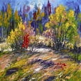 thumbnail image 2 of Chodyukov, Aleksander 15x15 Gold Ornate Wood Framed with Double Matting Museum Art Print Titled - Shrubs by the Forest, 2 of 4