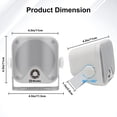 thumbnail image 3 of Altavoces Bluetooth para carrito de golf Herdio de 4 pulgadas y 240 W, 2 pares, 3 of 7