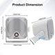 thumbnail image 3 of Altavoces Bluetooth para carrito de golf Herdio de 4 pulgadas y 240 W, 2 pares, 3 of 7