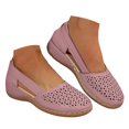 thumbnail image 1 of Dakaela Chaussures Compensées Décontractées pour Femmes, Mocassins Confortables à Enfiler, Bout Rond, Découpes, Chaussures Plates d'Été pour la Marche, 1 of 5