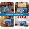 thumbnail image 3 of Rolling Tool Chest with Lock & Keys, 3 Drawers & 2 Doors, Heavy Duty Tool Cabinet, 360° Swivel Wheels, Connecting Rods for Stacking with 5/7-Drawer Chest, 3 of 7