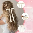 thumbnail image 6 of 8 Pcs Hair Bows for Women, Ribbon Hair Bows With Long Tail,Hair bow clips Hair Barrettes for Women Accessories, 6 of 7