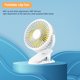 thumbnail image 2 of Escalada USB Mini Clip Fan Portable Travel Desk Cooling Ventilador (Blanco 1200mAh) Tmvgtek Para Estrenar, 2 of 6