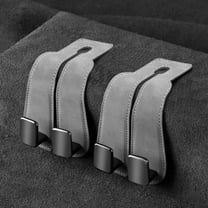 2 PCS Car Seat Headrest Hook, Car Purse Hook Car Hooks for Purses and Bags, Car Seat Back Storage Hook Double Hook Holder Car Organization Accessories(Grey)