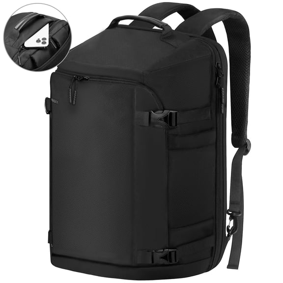 CshidWorld 40L Travel Backpack - Flight Approved Carry-on Backpack Water-Resistant Lightweight Business Rucksack, Large Weekender Bag with Laptop Compartment Fits 17 Laptop