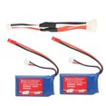 thumbnail image 1 of 2 baterías de litio de 7,4 V 1100 mAh con cable de carga apto para WLtoys V262 V333 RC Quadcopter, 1 of 1