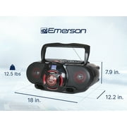 Emerson Portable AM/FM Radio, Black, NPB-273