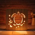 thumbnail image 1 of Tortoise Led Night Light Solid Wood Low Energy Used Button Switch Soft Warm Light Creative Friends Gift Bedroom Home Decoration, 1 of 4