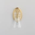 thumbnail image 5 of Ava 1 - Light Natural Aged Brass Brass Incandescent Glass And Steel Wall Sconce, 5 of 5