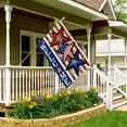thumbnail image 4 of Independence Day 4th of July House Flag Burlap 28x40 Inch Double Sided, Patriotic American Stars and Stripes Yard Outdoor Decor DF304-28, 4 of 5