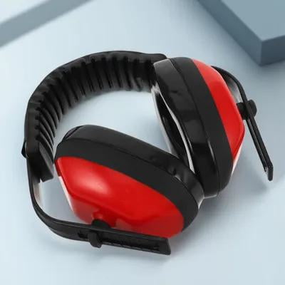 ELAYARD Professional Red Noise Reduction Ear Muff Comfortable Safety Headphones for Work and Shooting
