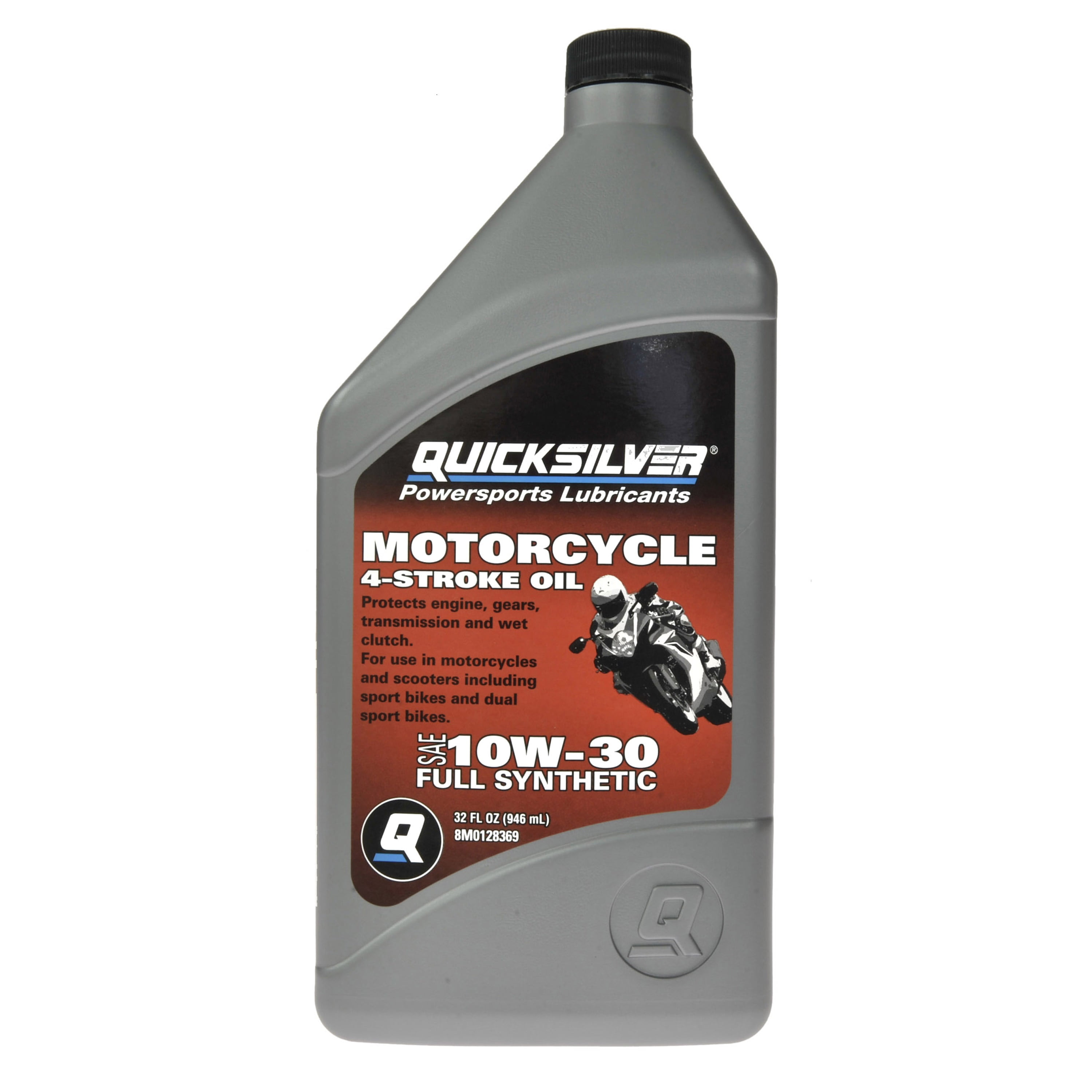 Quicksilver 10W-30 Full Synthetic Motorcycle Oil, 1 Quart - Walmart.com