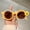 color_New#2192, variant on Adorable Small-Frame Round Sunflower Children's Sunglasses, UV Protection Kids Summer Eyewear, Trendy Baby Beach Accessories, Casual Stylish Shades for Outdoor Activities, 1 Pair