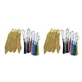 thumbnail image 1 of Kearding Marcapáginas con forma de pluma antigua con borlas, marcapáginas, hallazgos de joyería, horquillas para hacer manualidades, oro Oro antiguo 2piezas, 1 of 6