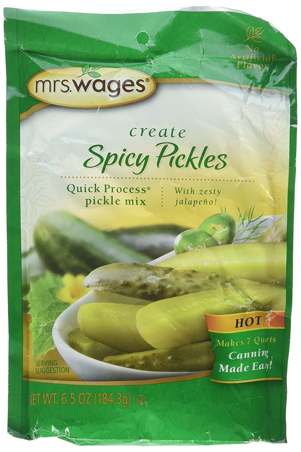 Mrs. Wages Hot Spicy Pickle Canning MixOne 6.5 Ounce Package