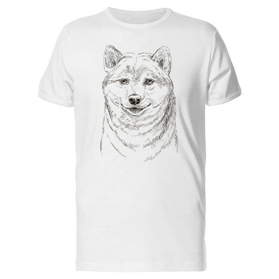 Shiba Inu Dog Portrait Tee Men's -Image by Shutterstock