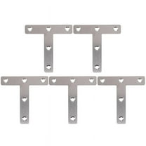 5 Pcs Angle Plate Corner Brace Flat T Shape Repair Bracket 80mm x 80mm,5 x Angle Bracket,Silver Tone